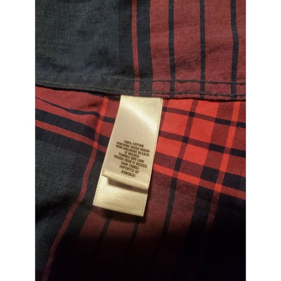 Bonobos lightweight LS cotton button down slim fit XL pink/blue plaid - Picture 8 of 10